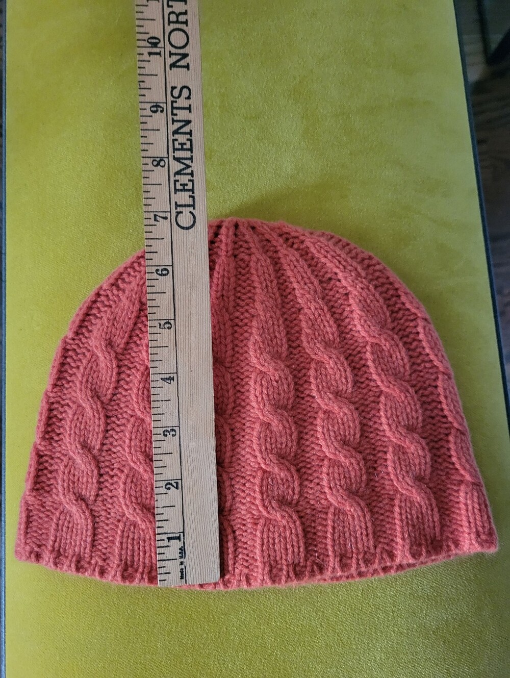 Banana Republic Orange Cable Knit Merino-Cashmere Beanie Hat & Gloves Set NEW - Picture 4 of 12
